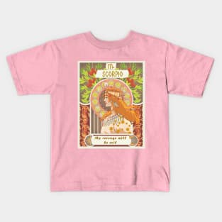 Scorpio e o Zodiaco Kids T-Shirt